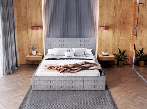  Manželská čalouněná postel Fdm Nevada Trinity šíře 173 cm
