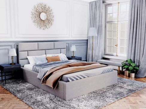 Manželská čalouněná postel Fdm Pasadena Trinity šíře 153 cm