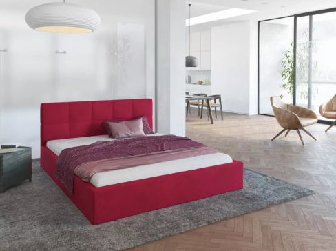 Manželská čalouněná postel Fdm Rino Paris šíře 153 cm